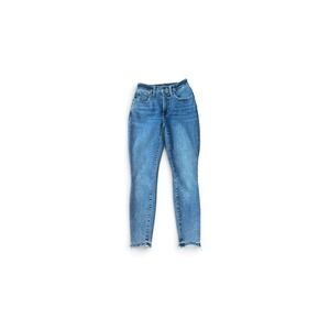 Lucky Brand Bridgette Skinny Jeans High Rise Raw Hem Medium Wash‎ 7WP10641